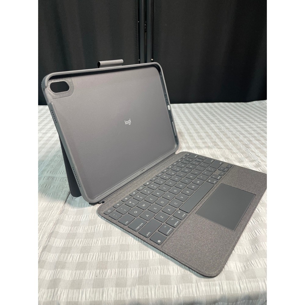Logitech Combo Touch iPad 10th Gen Keyboard Case Trackpad Backlit Gray A16