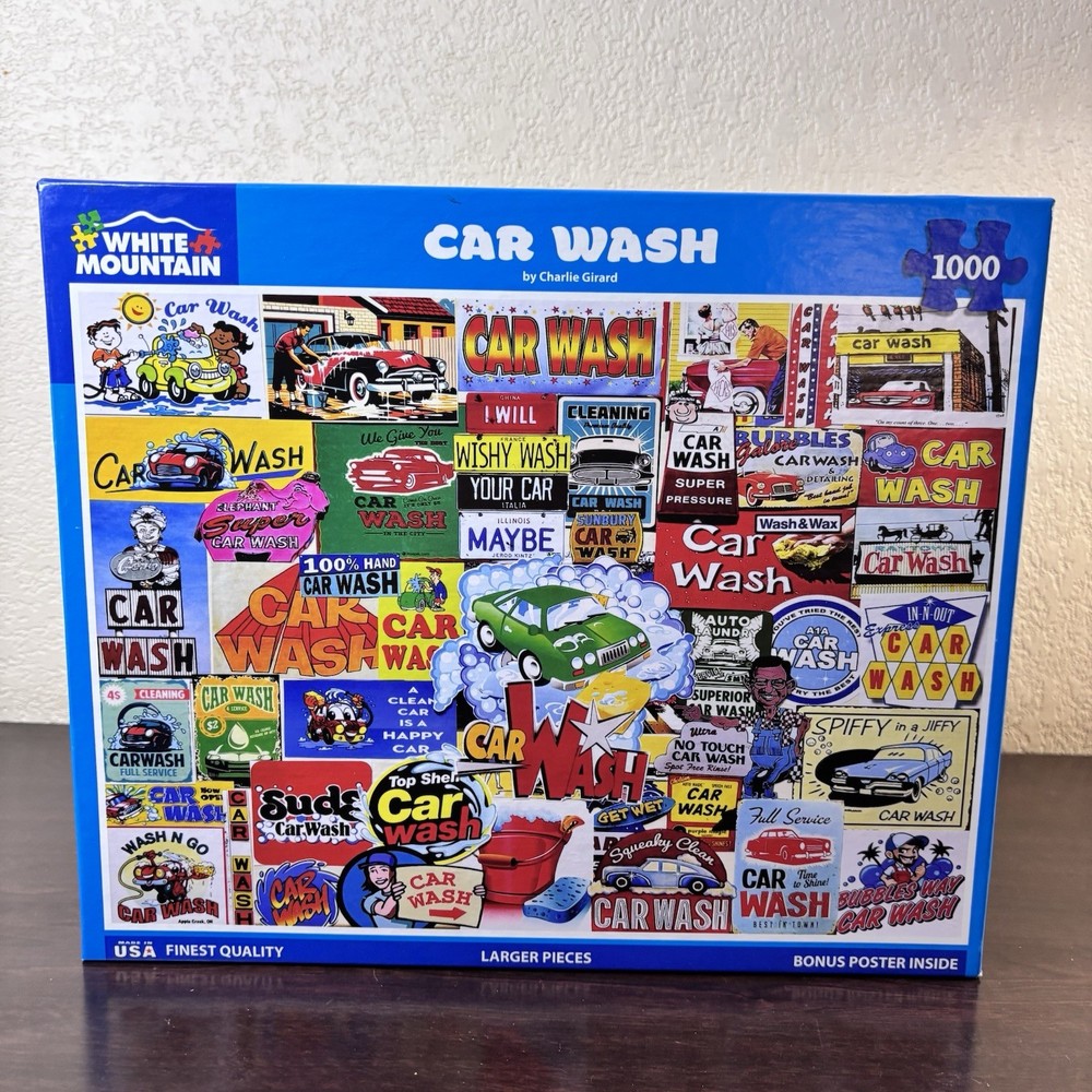 Car Wash - White Mountain Puzzle – Pre-Owned - #2086