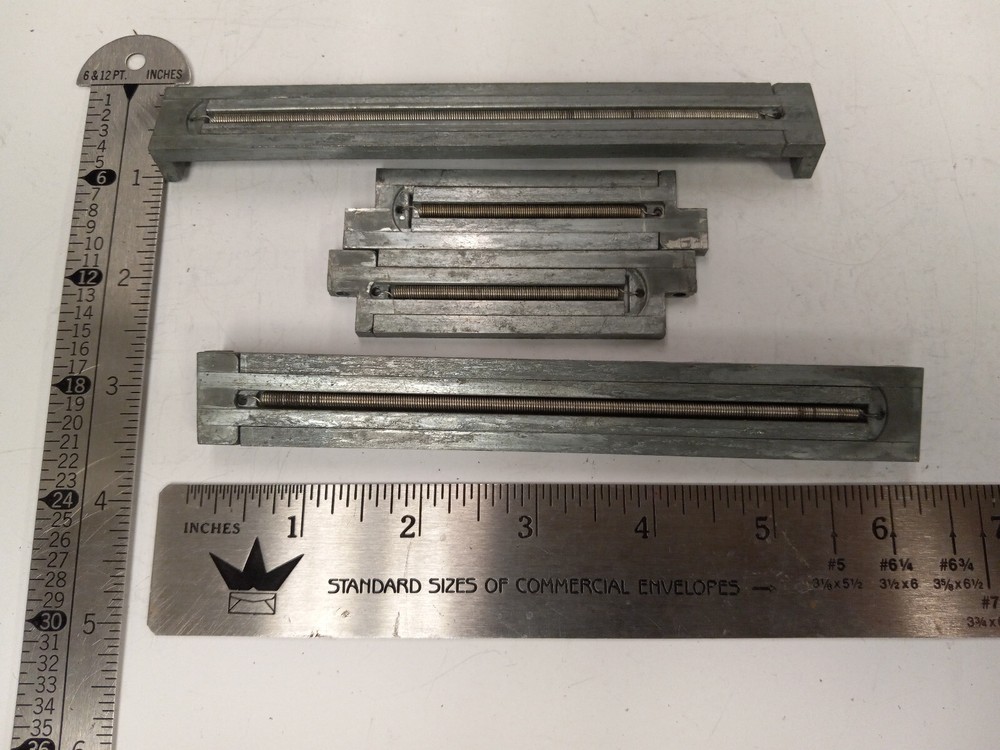 Letterpress Quick-Eze / Quick-S Hand Set Type Binders - Securing System 6x3 5/8
