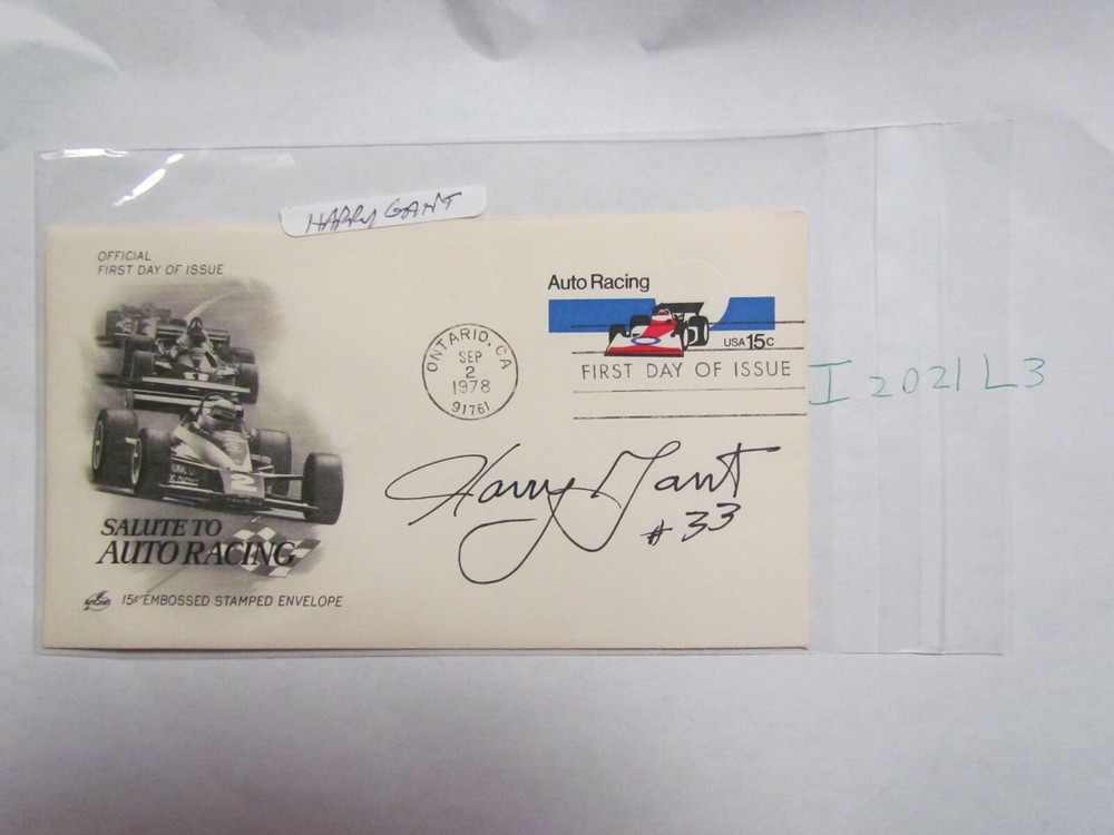Harry Gant signed First  Day Cover Envelope