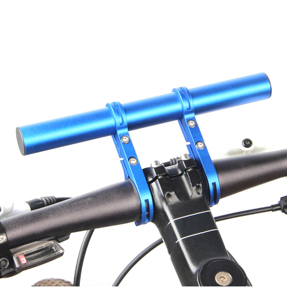 (blue Double BracketBicycle Handlebar Extension Frame Extend Bracket Bike L CH