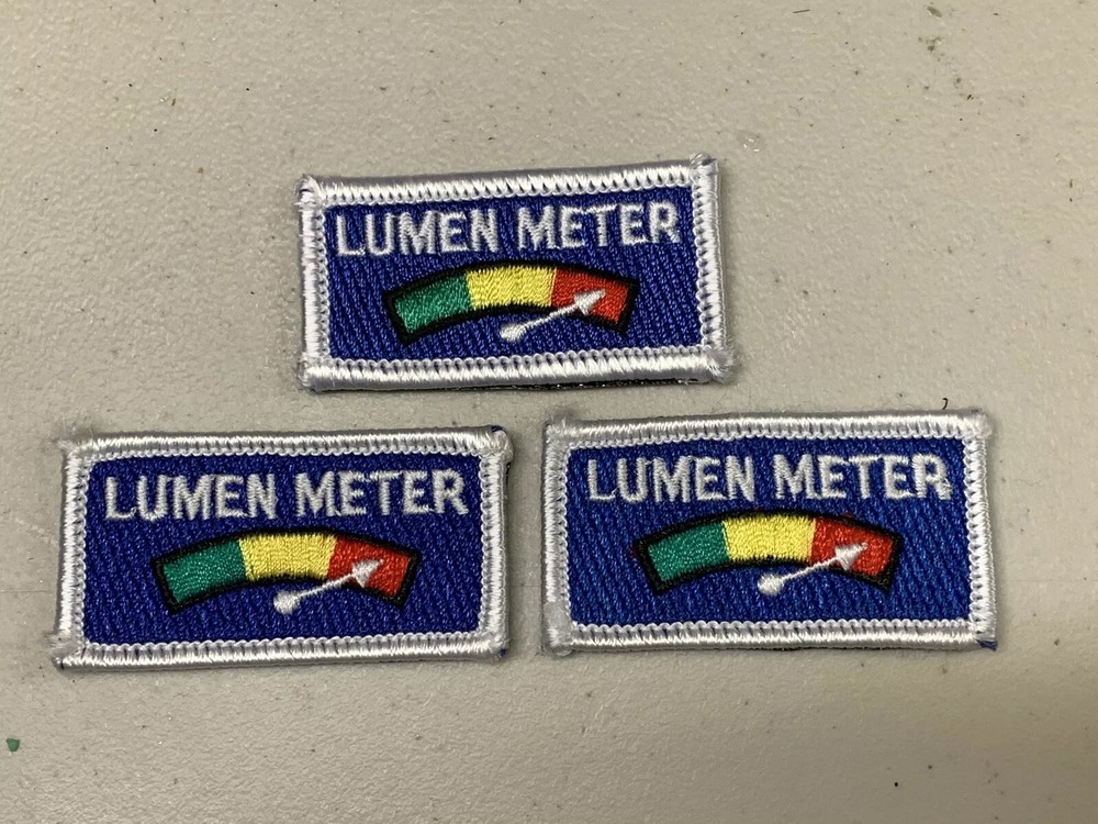 Morale Patch - Lumen Meter - Hook & Loop Backed Patch - Flashlights Fans