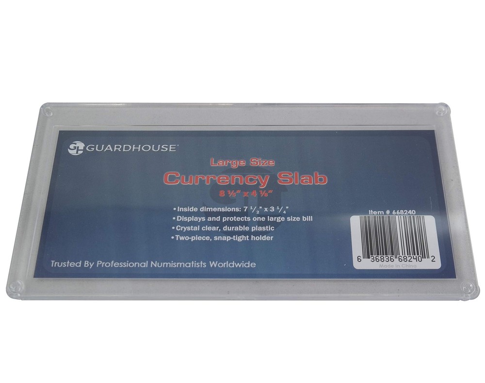 Large Currency Snaplock Holder