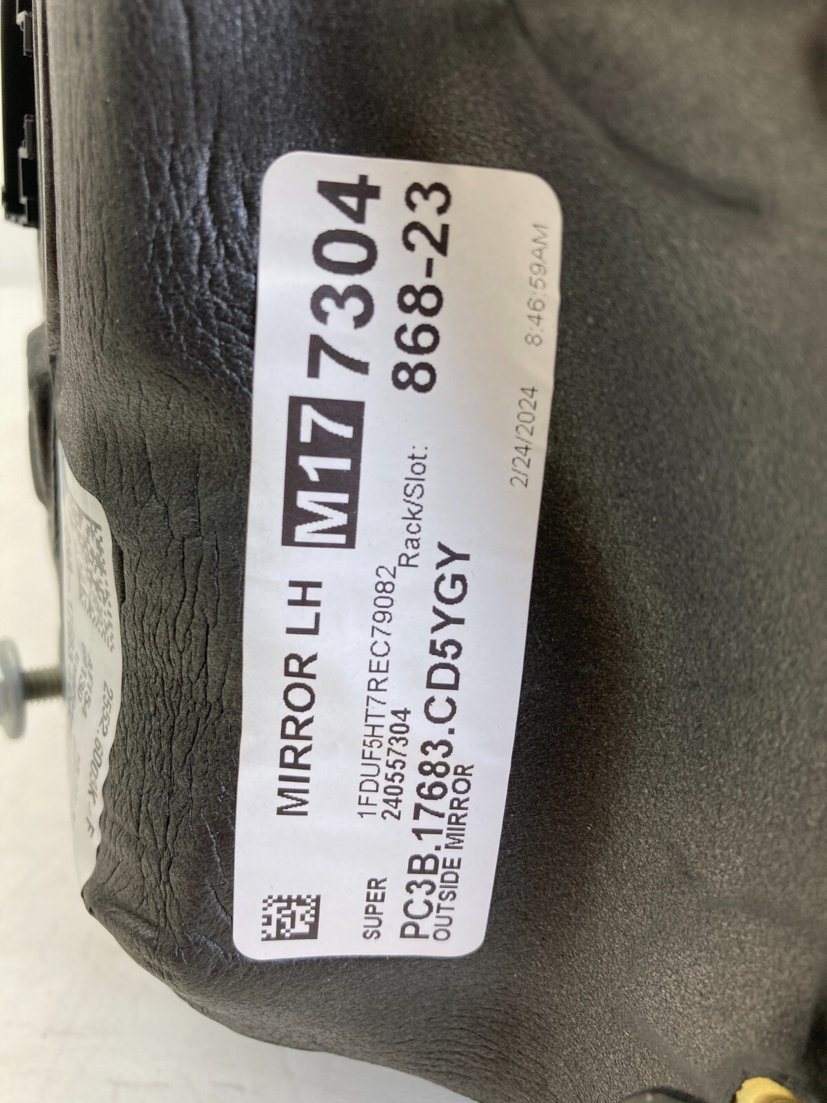 2023-2025 Towing Mirror Ford SD Left LH Door Heated Glass XL XLT OEM PC3Z17683BB