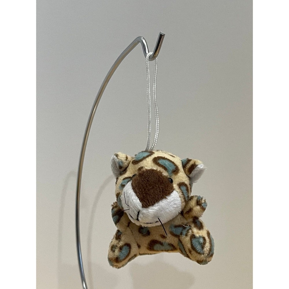 Adorable Mini Leopard Keychain Key Chain Purse Hang Tags