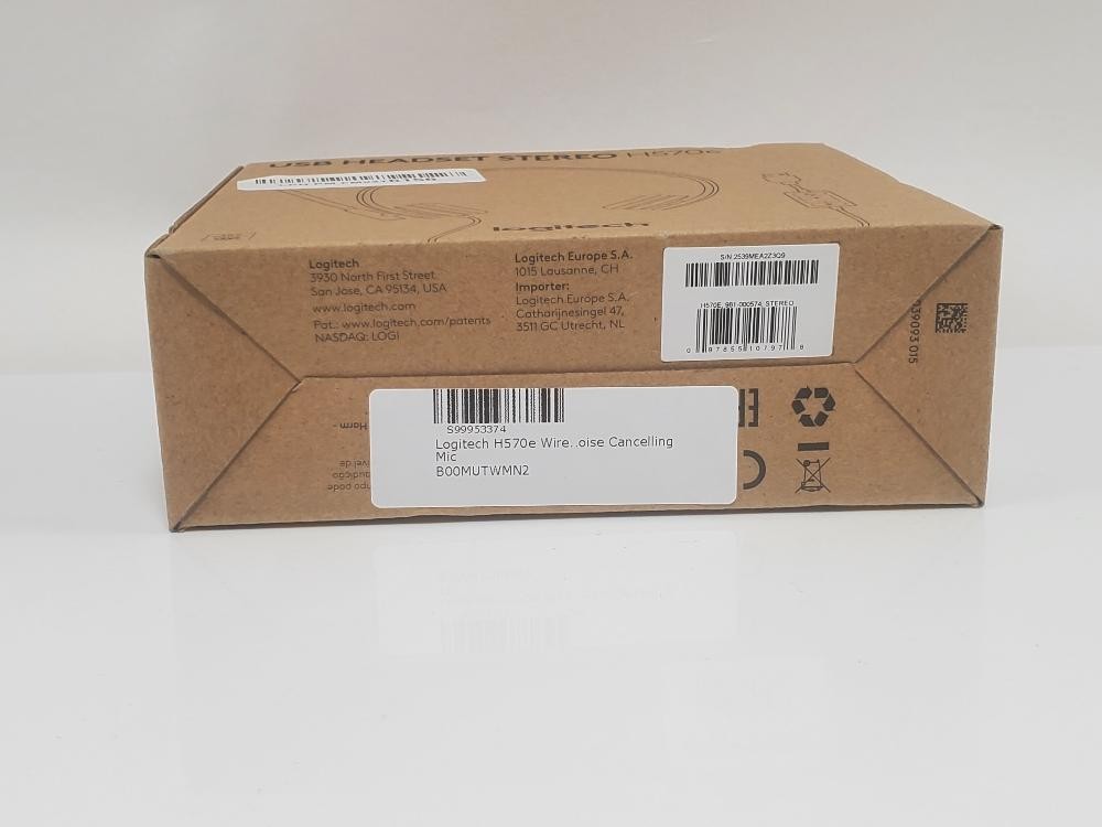 Logitech H570e Wired USB Stereo Headset Noise Cancelling Mic