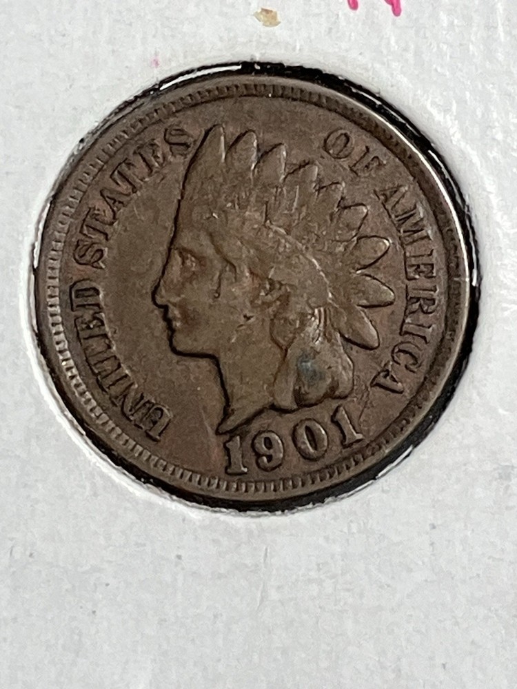 1901 Indian Head Cent Penny
