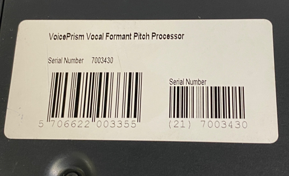 TC Helicon VoicePrism Plus Vocal Formant Pitch Processor *SHOWN WORKING