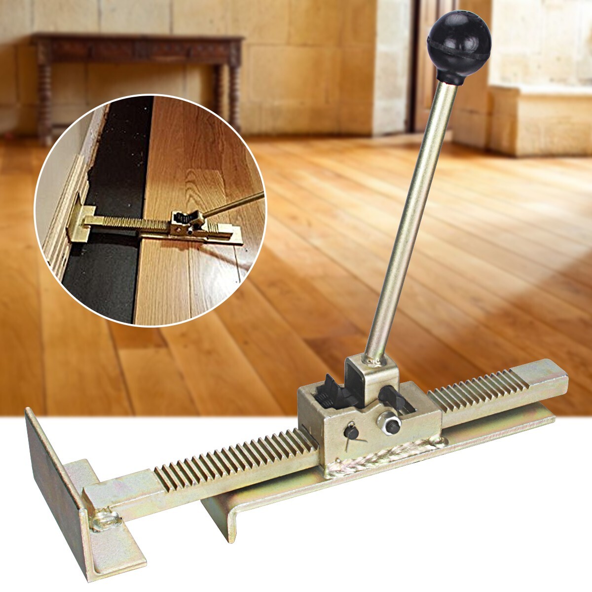 Hardwood Flooring Jack Quick Release Plank Jack Fits All Thicknesses of Floors