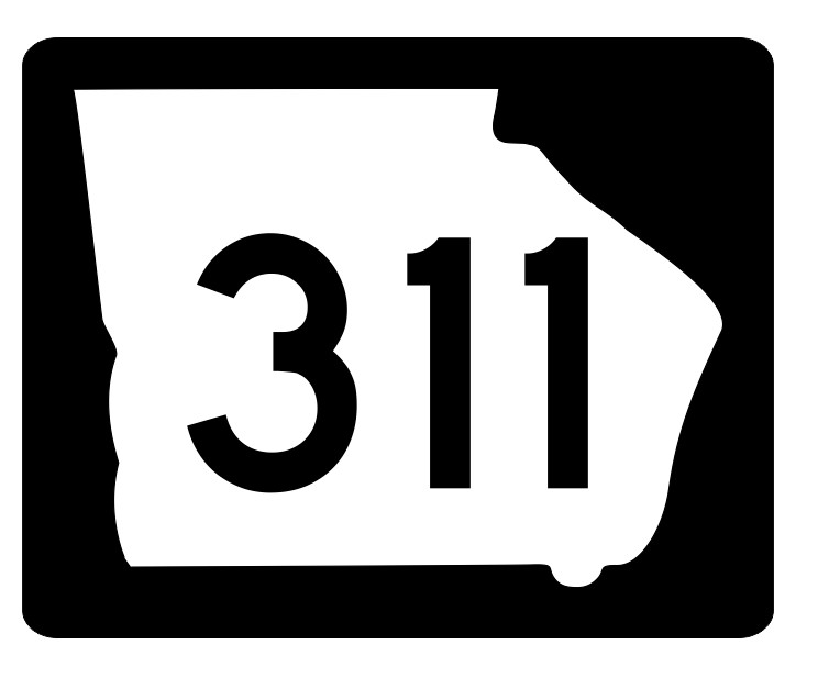 Georgia State Route 311 Sticker Decal