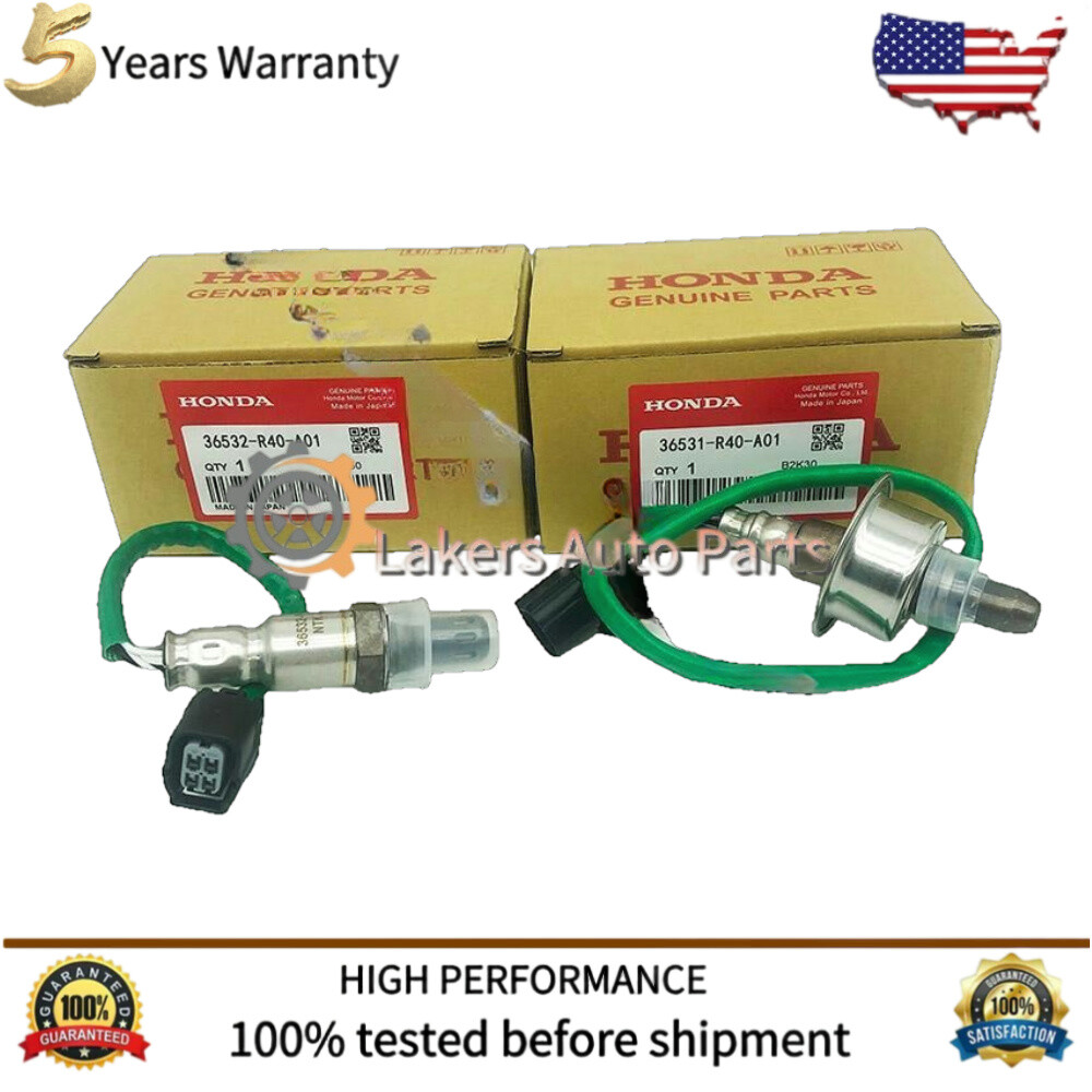 OEM 2PCS OXYGEN O2 SENSOR UPSTREAM & DOWNSTREAM FOR 2007-2011 HONDA CR-V 2.4L