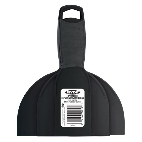 Hyde Tools - Plastic Scraper Combo Pack - 2", 4", 6"