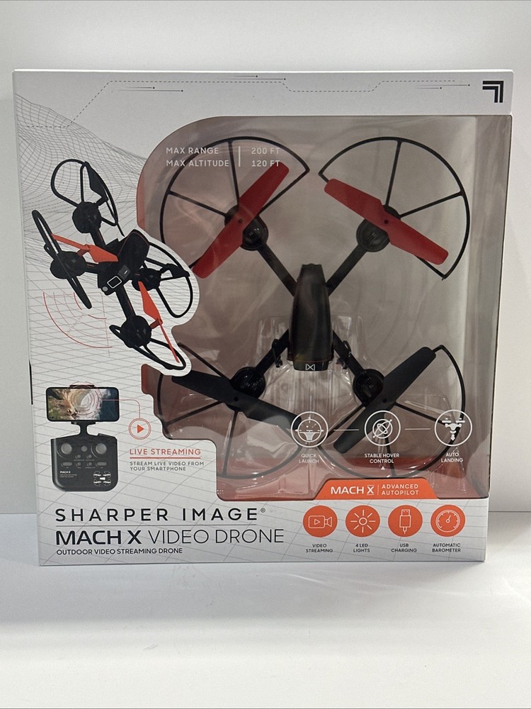 Sharper Image Drone with Streaming Camera- Free S&H
