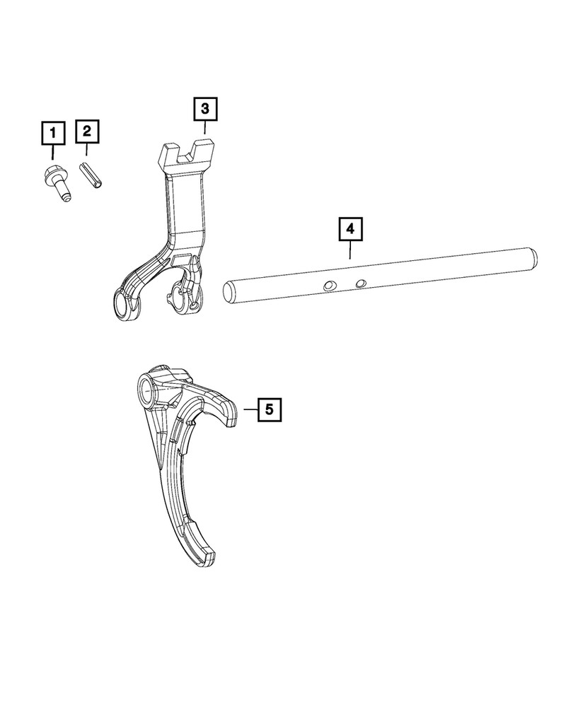 Genuine Mopar Shift Rail 68332816AB