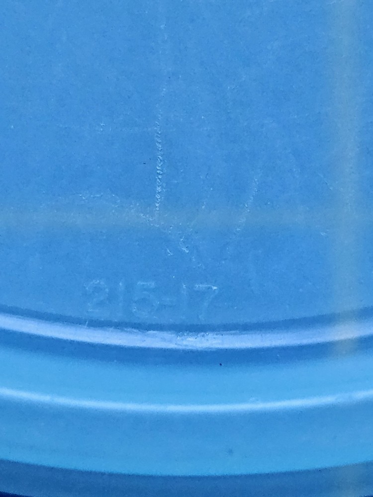 Tupperware Replacement Lid 215-17 Sheer Teal Blue (Fits 4" Container)