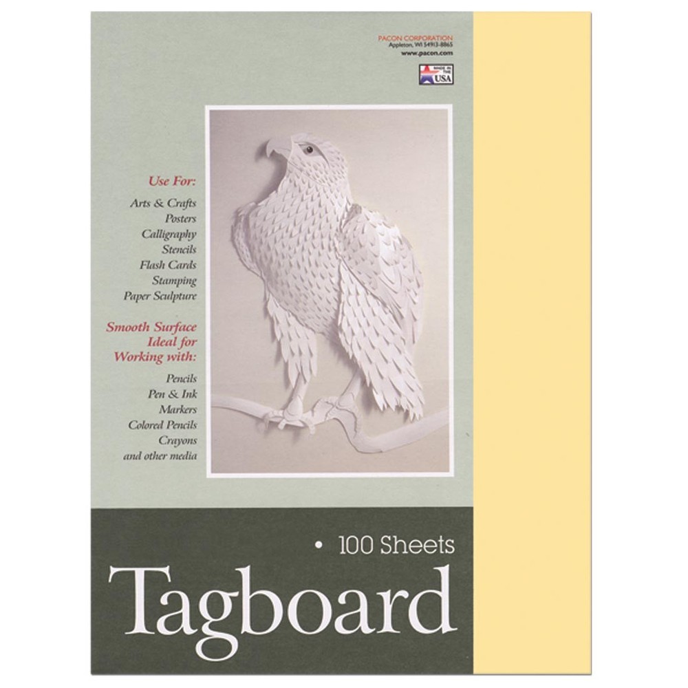 Pacon Tagboard Manila Medium Weight 9x12"