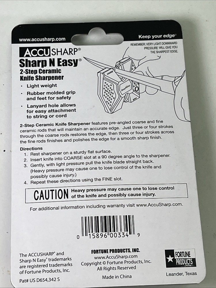 Accu Sharp Sharp N Easy 2-Step Ceramic Knife Sharpener
