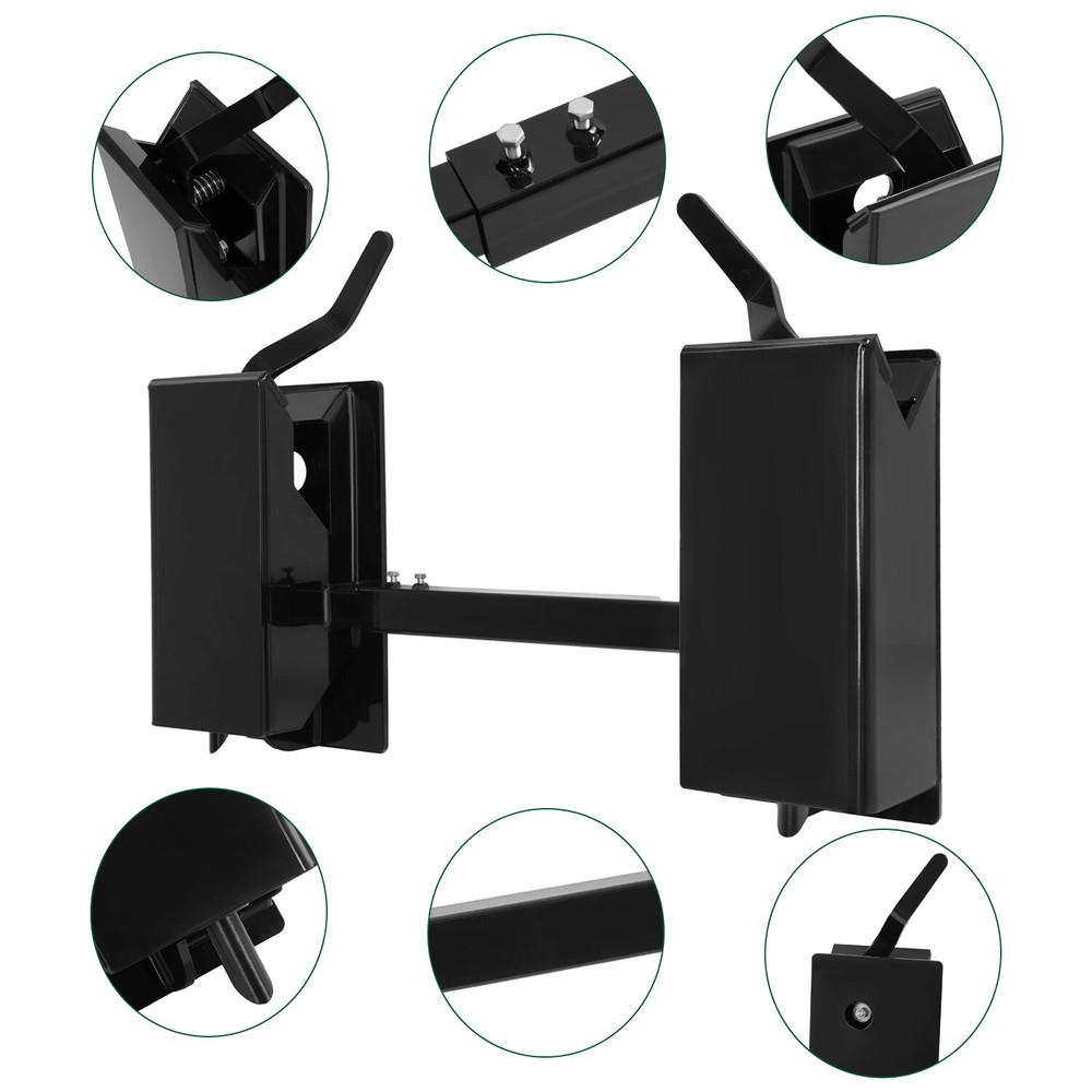 Quick Tach Conversion Adapter Attach Adjustable For Skid Steer Loader 4000LBS