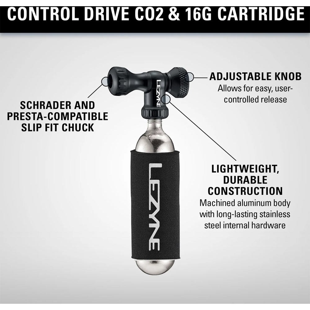 Lezyne Control Drive CO2 Head Only Silver