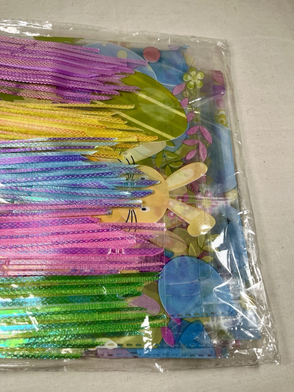 Easter Cellophane Bags 16x24 Inch with Pull Bows 20 Pcs Bunnies & Eggs Design