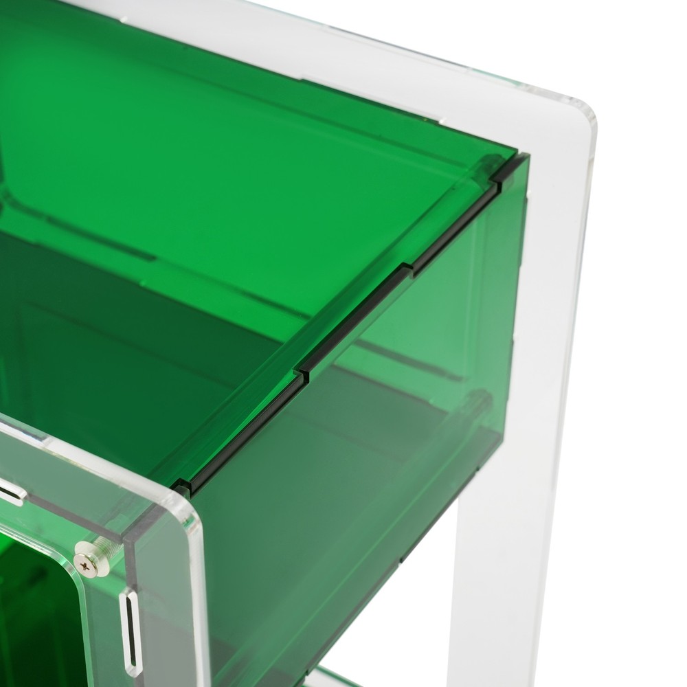 Acrylic Side Table Green Transparent Small Coffee Sofa End Table, Side Table