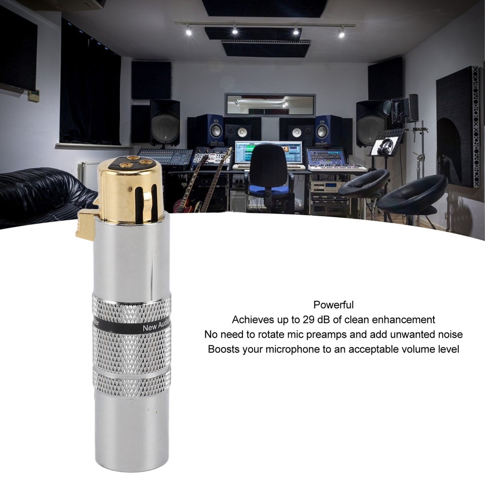 Inline Microphone Preamplifier Mic Preamplifier For Recording Studio Kit Part