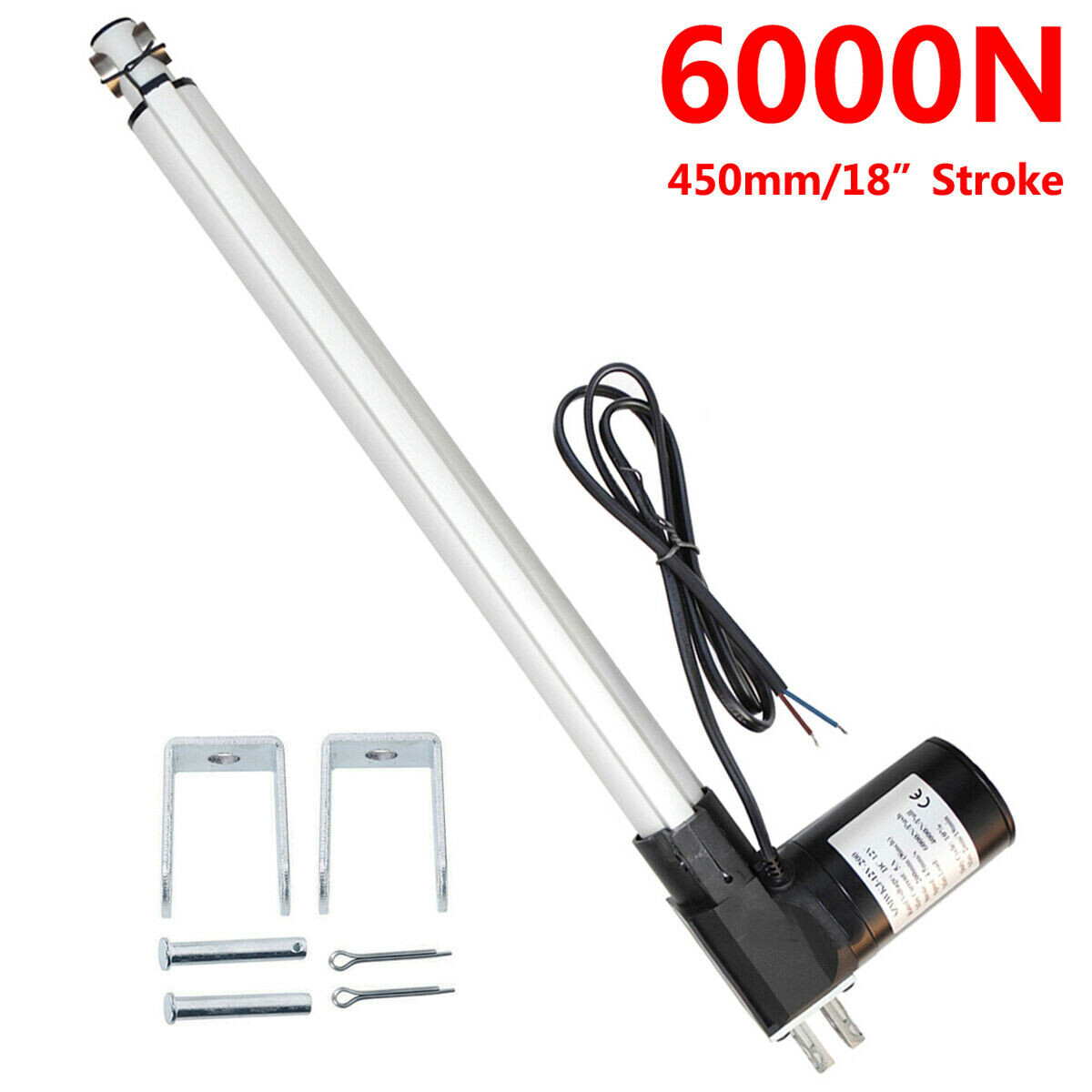 6000N 1320lbs 12V Heavy Duty Linear Actuator 2" - 40inch 1000MM Stroke Electric
