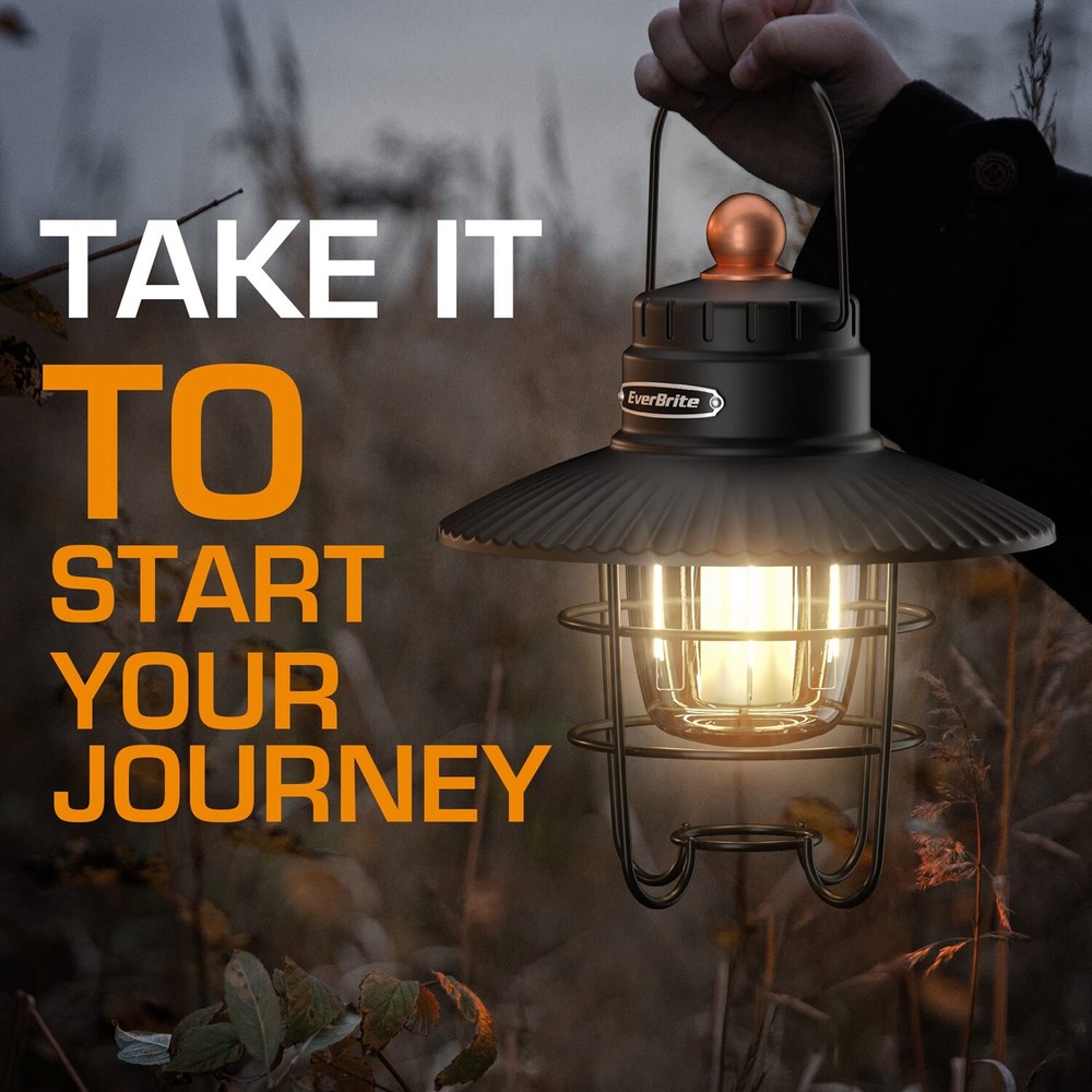 EverBrite LED Camping Lantern 3 Lights Modes Lanterns USB C Rechargeable Lantern