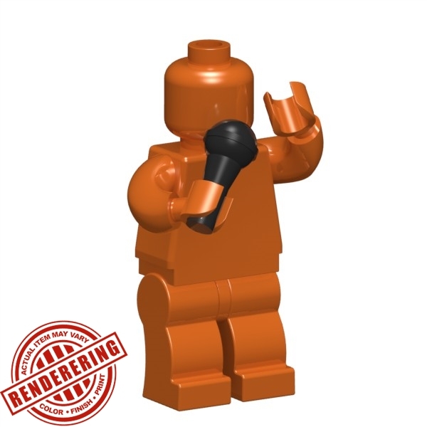 Custom MICROPHONE Accessory For Minifigures Rock & Roll, Singers