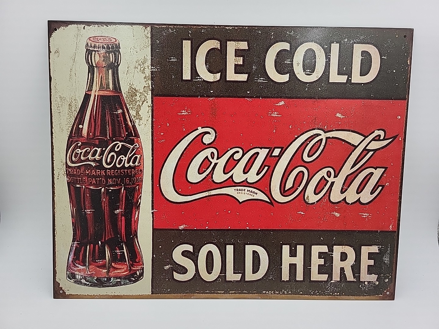 Coca Cola Vintage Style Tin Metal Bar Sign Poster Man Cave Collectible New