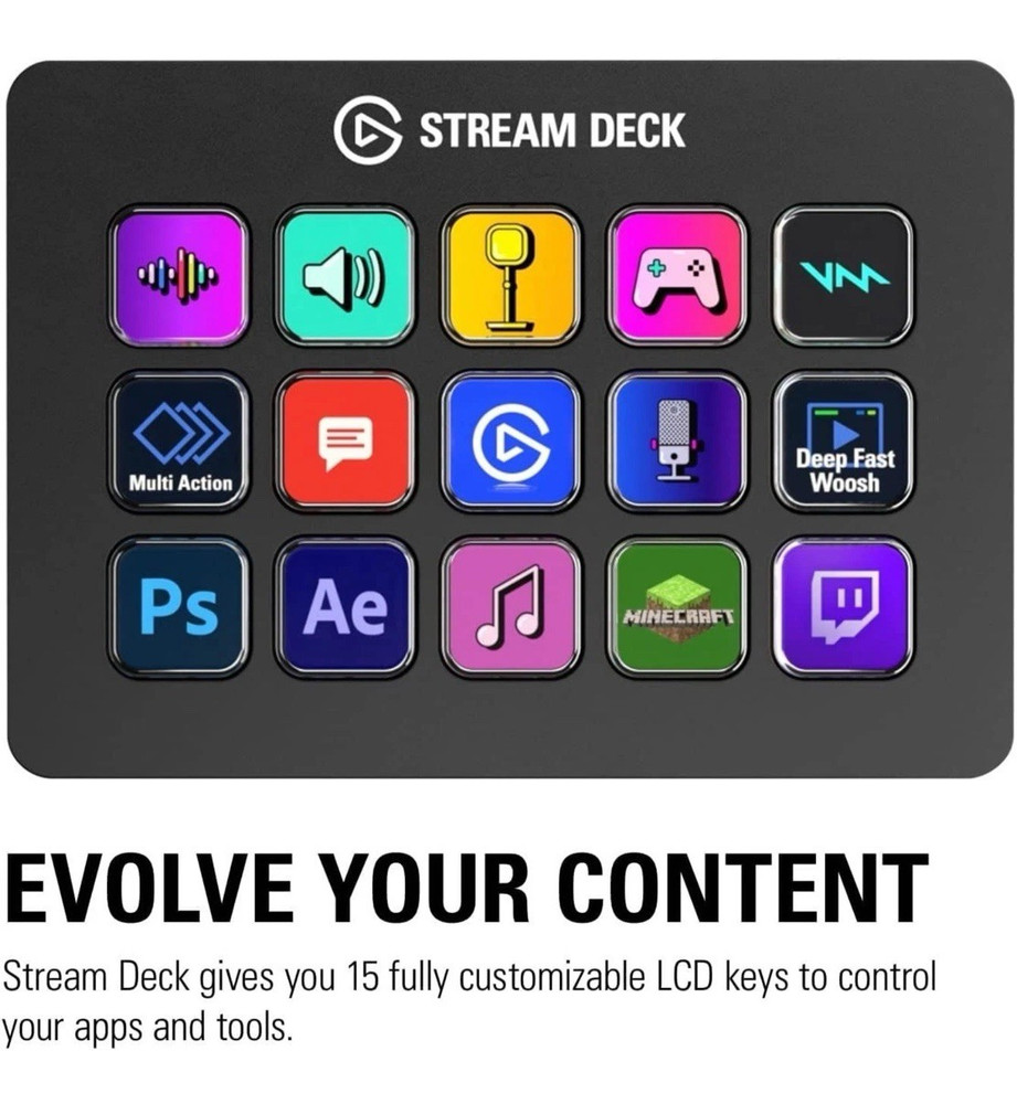 Elgato Stream Deck MK.2 ? Studio Controller, 15 macro keys