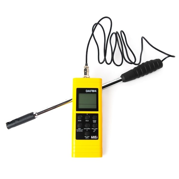 Uei Test Instruments Dafm4 Digital In-Duct Mini Vane Anemometer