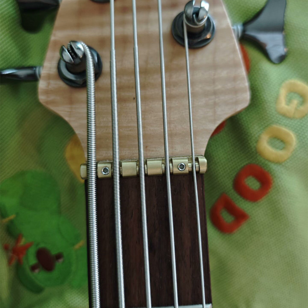 5 String Roller Bass Nut 45mm Split Regulation Adjustable Height Brass Nut