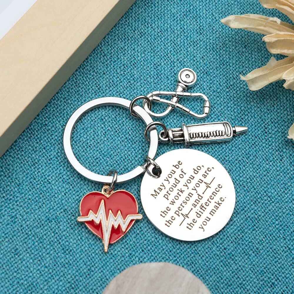 Nurse Gifts Keychain, Practitioner Nursing Student Gifts...