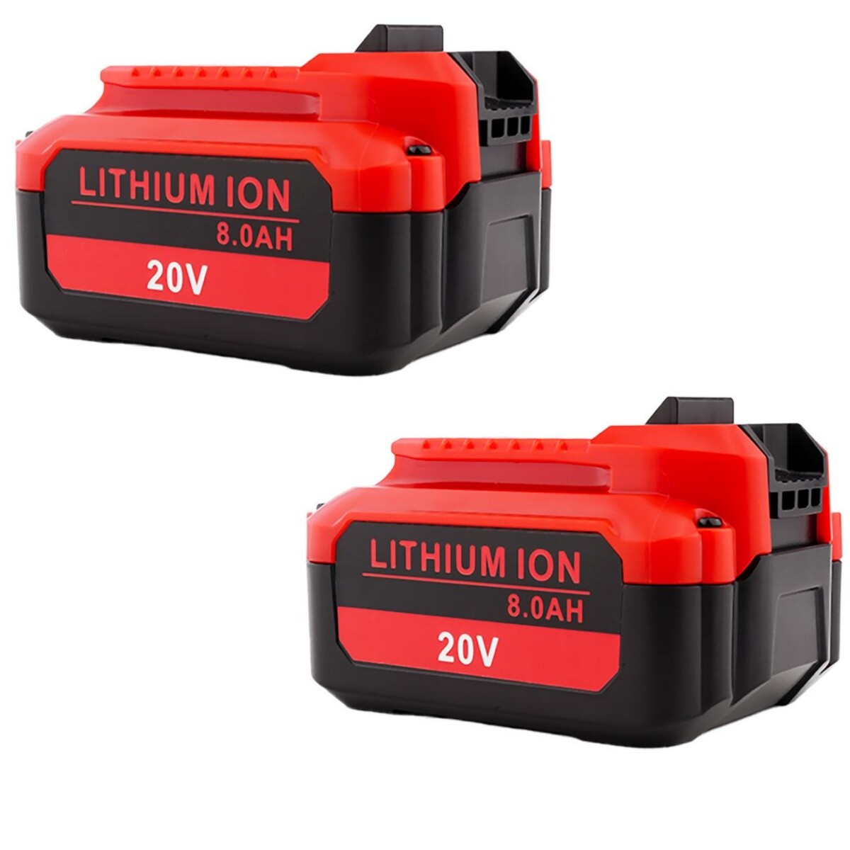 2 PACK 8.0Ah For Craftsman High Capacity Lithium Ion Battery 20V CMCB204 CMCB205
