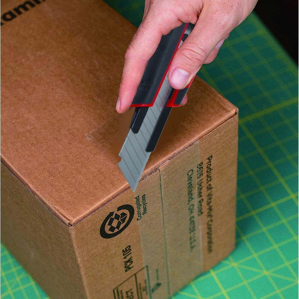 3 Piece Retractable Utility Knife, Snap Off & Scraper Set - Includes 28 Blades