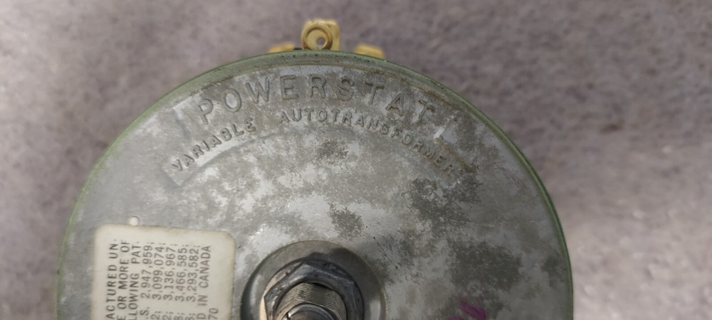 '1 PIECE' - PN# 10B - POWERSTAT - TRANSFORMER, VARIABLE
