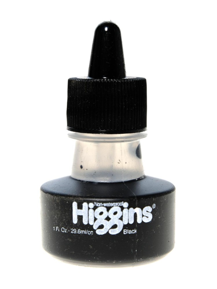 Higgins Non-Waterproof Black Ink - 1 oz.