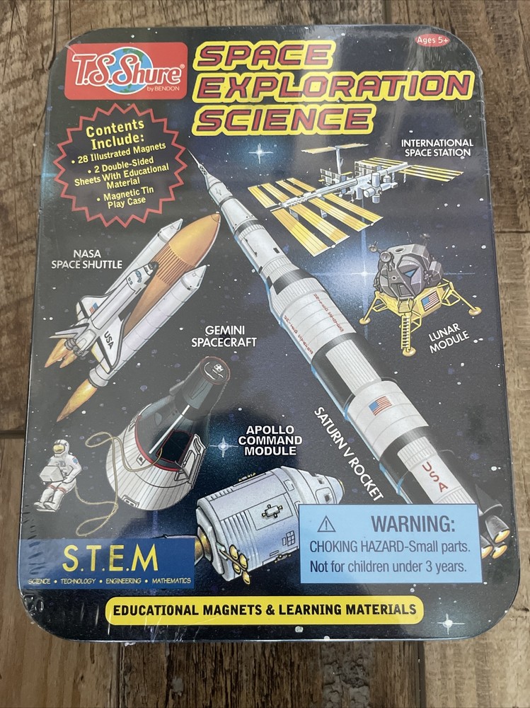 TS Shure Bendon STEM Space Exploration Science Magnets & Learning Materials Tin