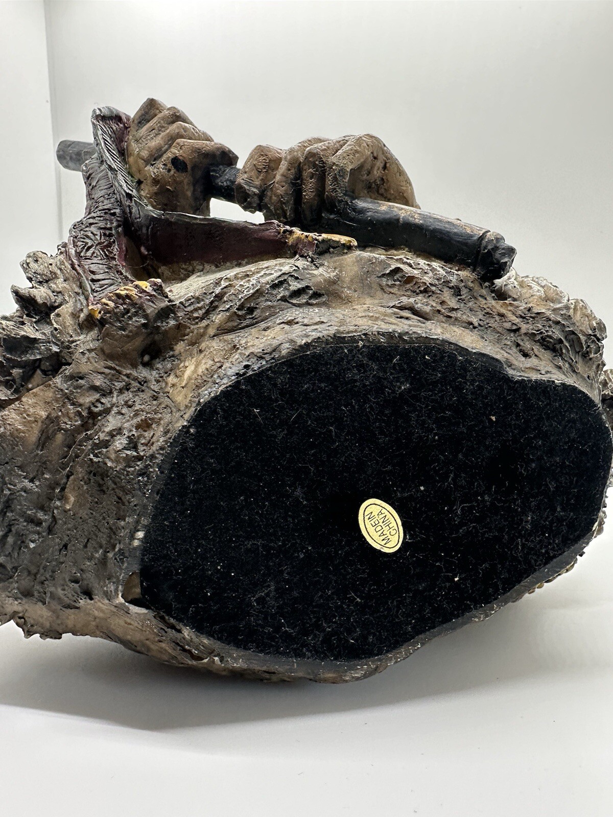 Native American Indian Large Bust Resin Sculpture Hand Painted Very Detailed