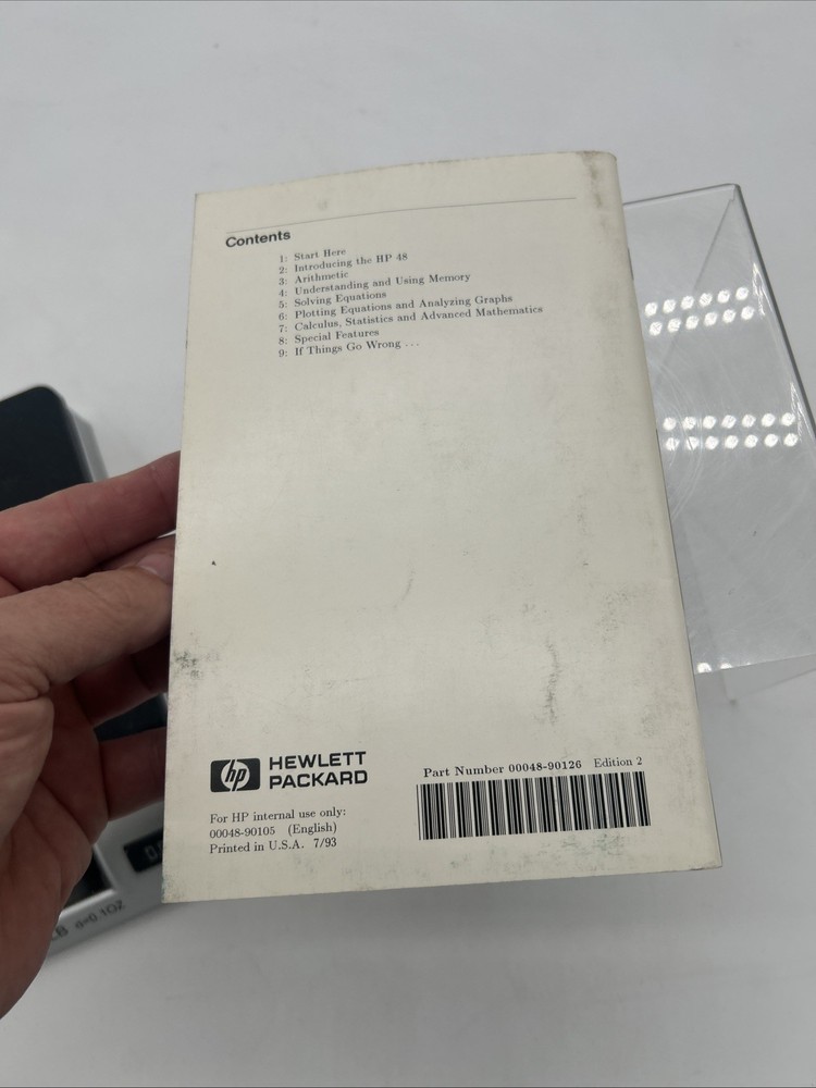 HP 48G series Quick start Guide Hewlett Packard