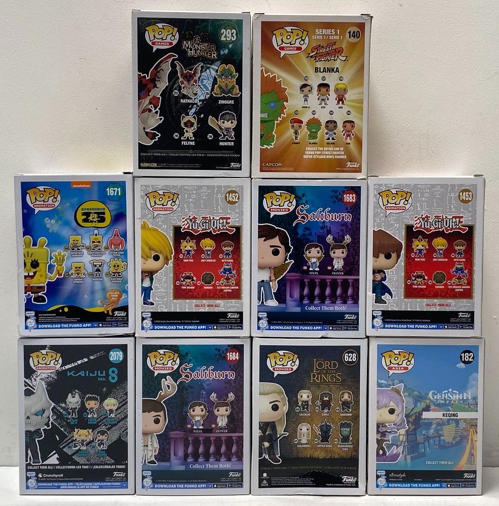 Assorted Bundle of 10 Funko Pop