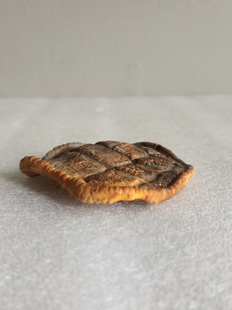 Artificial Rubber Turtle Shell Life-like • 3"×2⅞"
