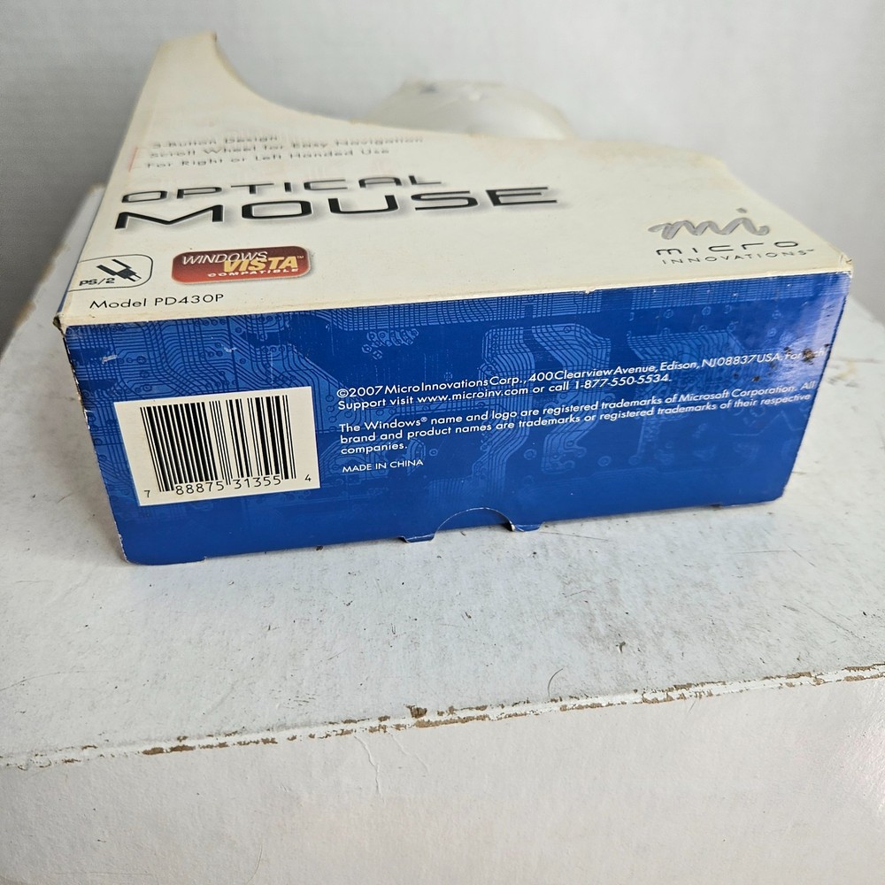 Micro Innovations PS/2 Optical Scroll Mouse Model PD430P