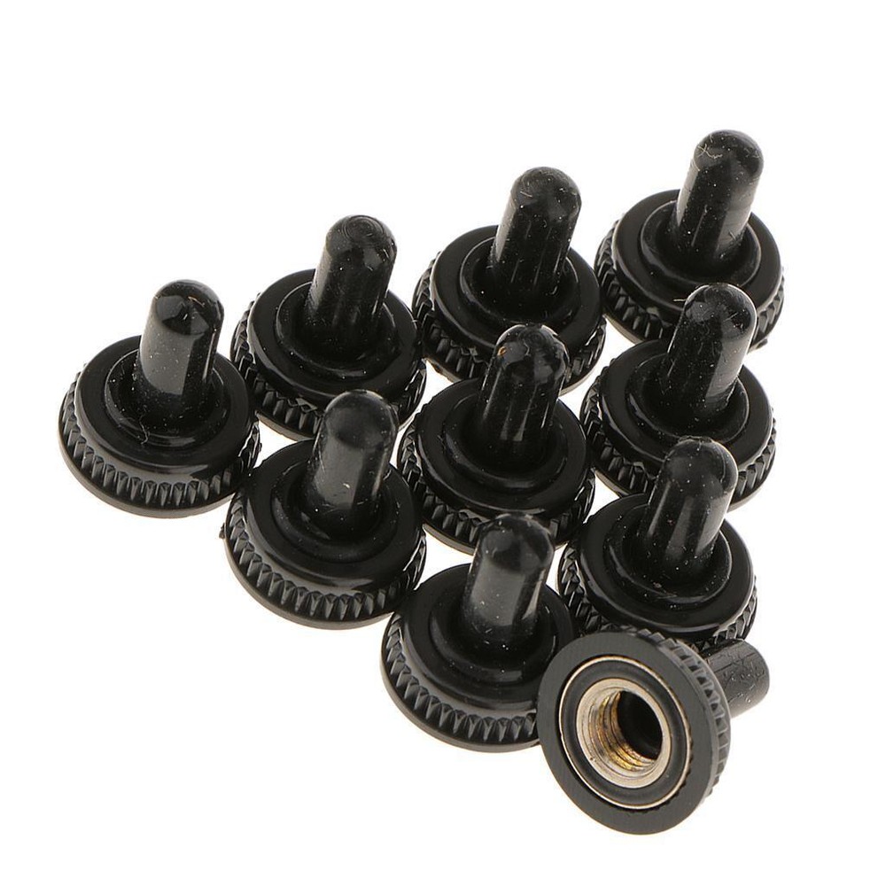 10 Black Toggle Switch Waterproof Boot