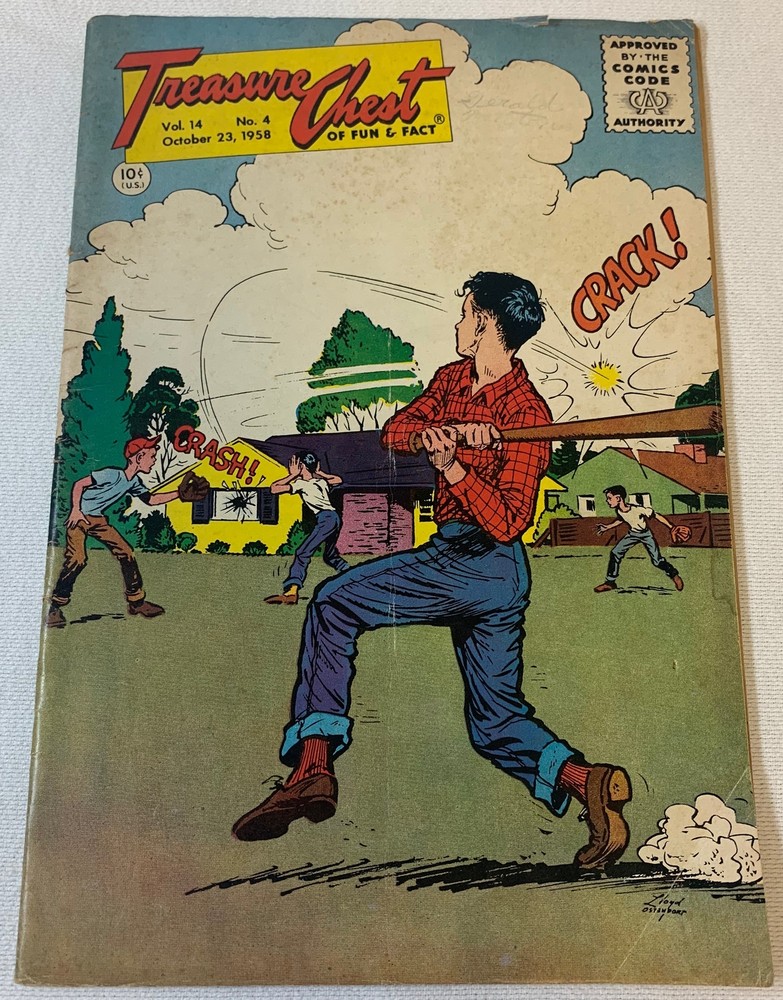 1958 Treasure Chest comic V.14 #4 ~ Catholic comic book