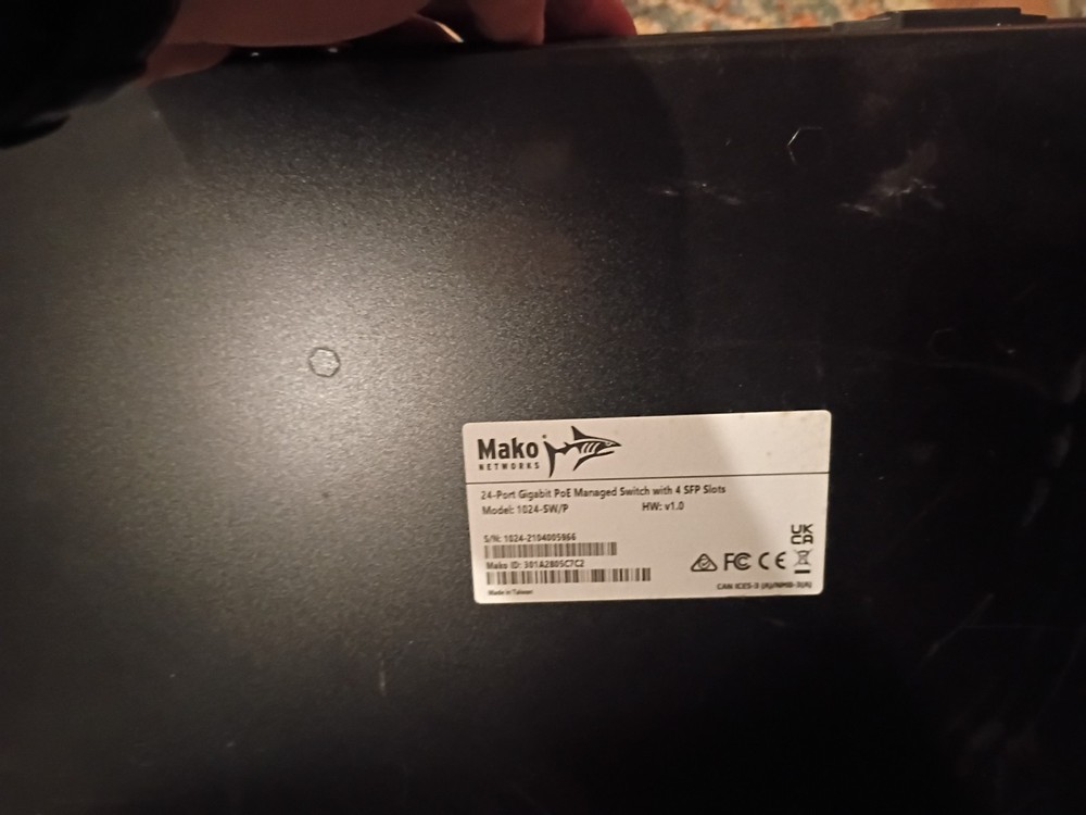 Mako Network 24 Port Gigabit Managed Switch