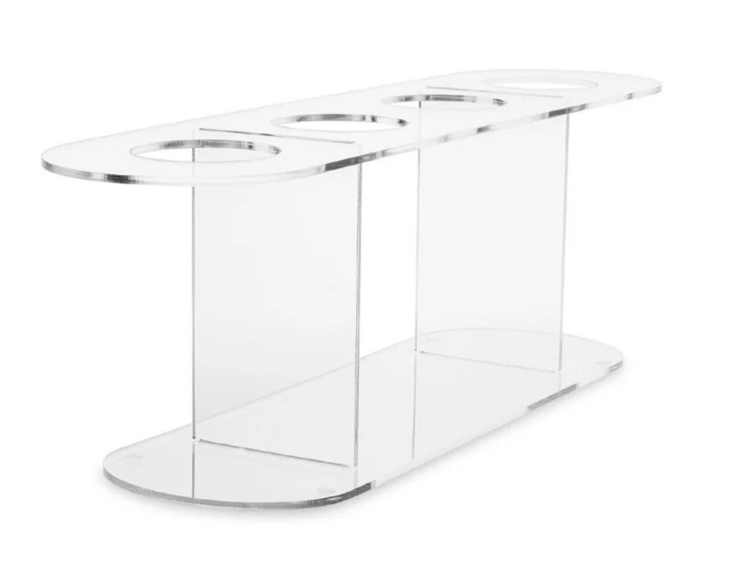 NEW Acrylic 4 Cone Ice Cream Cone Holder Tray Display Stand Rack Wedding Party