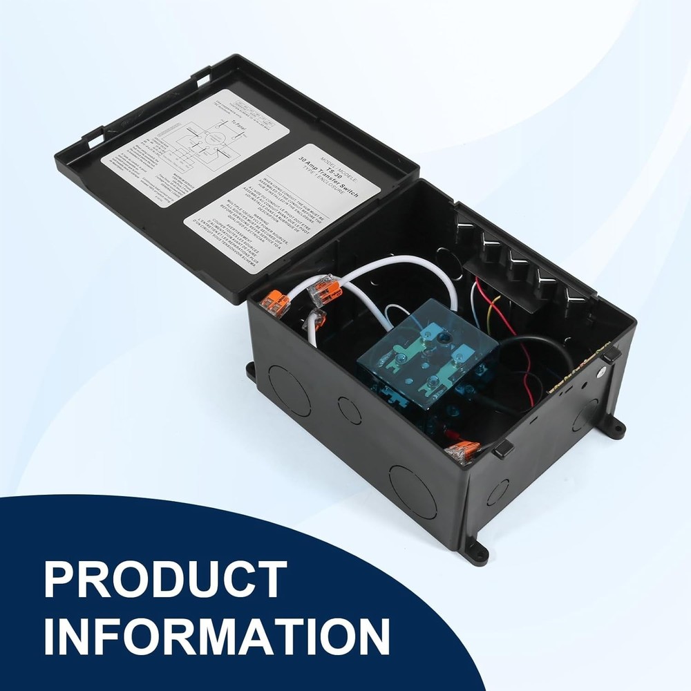Automatic 30 Amp Transfer Switch for RVs – Time Delay Power Switching Solution