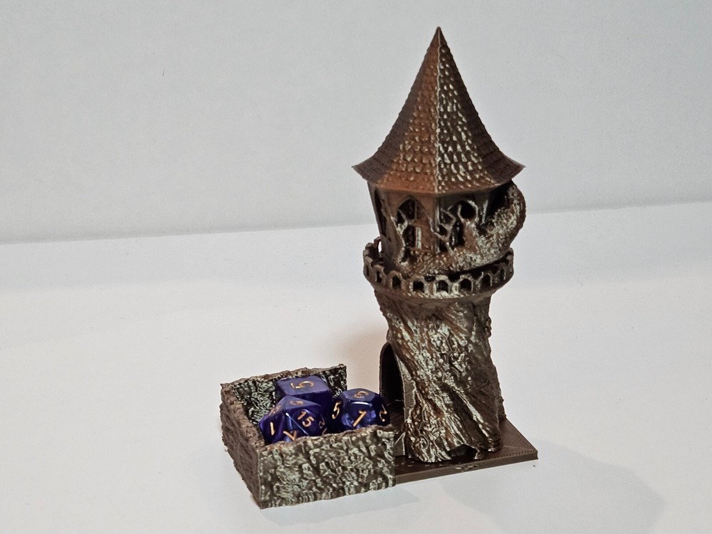 feyvilla Dice Tower -castle dice tower bronze / roller tower/Tabletop RPG